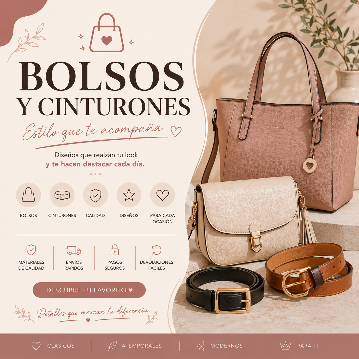 Bolsos y Cinturones